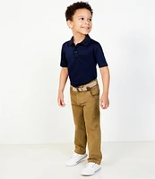 Class Club Little Boys Short Sleeve Pique Polo Shirt
