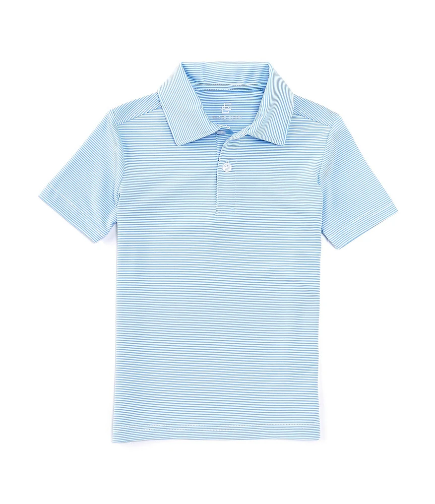 Class Club Little Boys 2T-7 Short Sleeve Synthetic Micro Stripe Polo