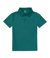 Class Club Little Boys 2T-7 Short-Sleeve Double-Knit Synthetic Performance Polo Shirt