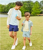 Class Club Little Boys 2T-7 Stacked Fish Graphic T-Shirt