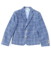 Class Club Little Boys 4T-7 Window Pane Blazer