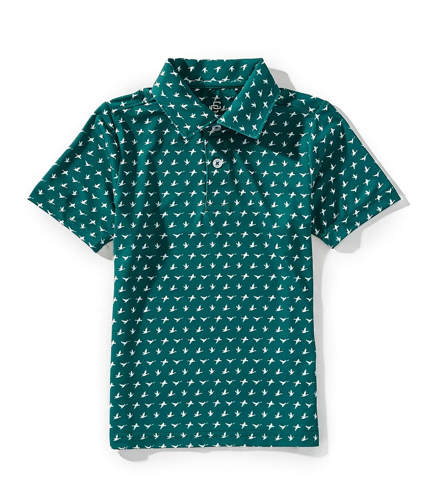 Class Club Little Boys Flying Duck Synthetic Polo Shirt