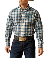 Classic Fit Parrin Long Sleeve Pro Series Plaid Woven Shirt