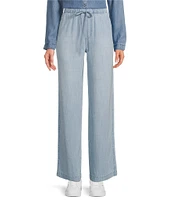 Cloth & Stone Chambray Drawcord Wide-Leg Pants