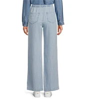 Cloth & Stone Chambray Drawcord Wide-Leg Pants