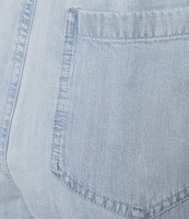 Cloth & Stone Chambray Drawcord Wide-Leg Pants