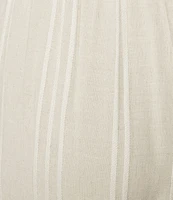Cloth & Stone Knit Mid Rise Striped Tie Waist Wide Leg Coordinating Pants