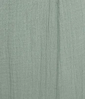 Cloth & Stone Woven Crinkle High Rise Wide Leg Pants