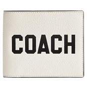 COACH 3-In-1 Graphic Pebble Leather Wallet