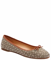 COACH Abigail Signature Jacquard Ballet Flats