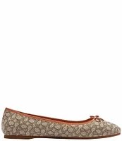 COACH Abigail Signature Jacquard Ballet Flats