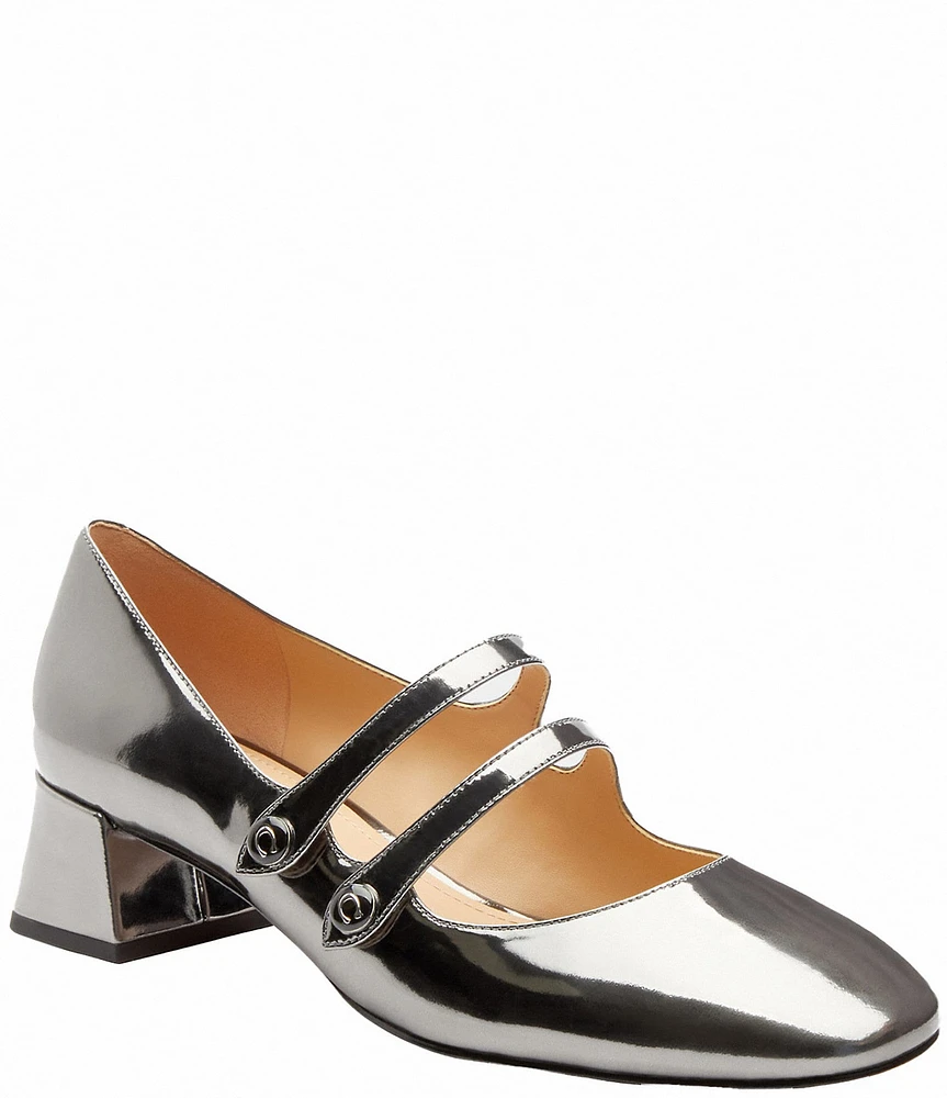 COACH Angelina Leather Mary Jane Pumps