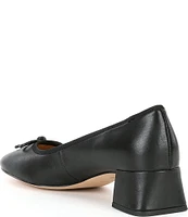 COACH Ava Leather Ballet Bow Pumps