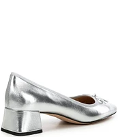 COACH Ava Leather Ballet Bow Pumps