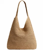 COACH Brooklyn 39 Straw Shoulder Hobo Bag