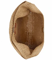 COACH Brooklyn 39 Straw Shoulder Hobo Bag
