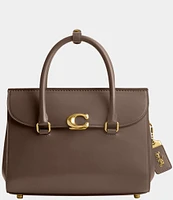 COACH Broome Carryall Gold Tone Satchel Bag