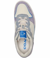 COACH C201 Low Top Signature Canvas Lace-Up Retro Sneakers