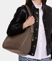 COACH Cary Pebbled Leather Shoulder Bag
