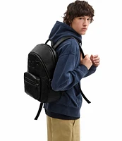 COACH Charter Max Signature Leather Backpack