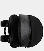 COACH Charter Signature Coated Canvas/Refined Calfskin Leather Backpack
