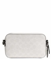 COACH Charter Signature Coated Canvas/Refined Calfskin Leather Slim Crossbody Bag