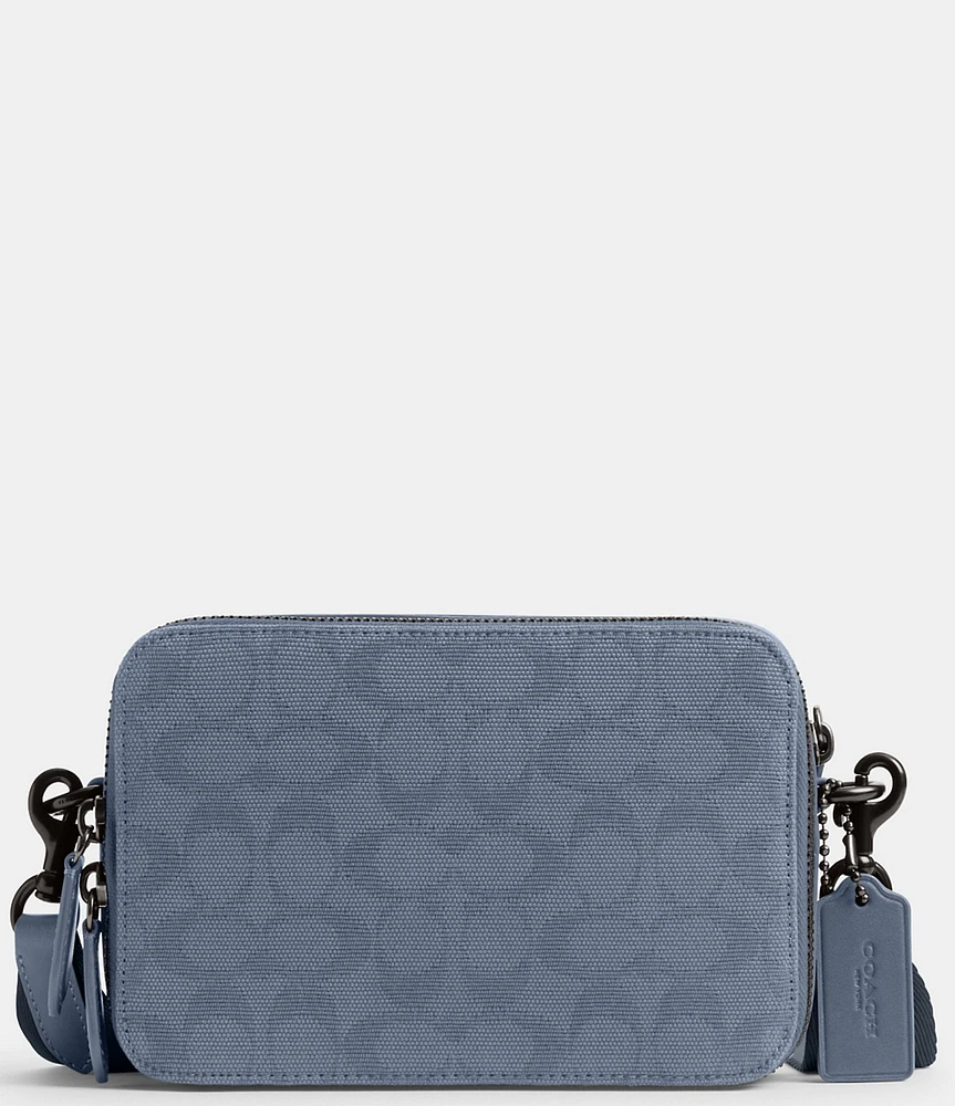 COACH Charter Signature Jacquard/Refined Calfskin Leather Crossbody Bag