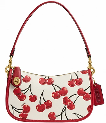 COACH Cherry Print Swinger Bag