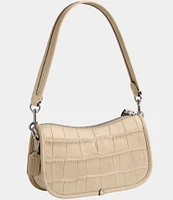 COACH Swinger 20 Crocodile Embossed Shoulder Bag