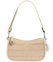 COACH Swinger 20 Crocodile Embossed Shoulder Bag