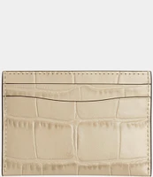 COACH Crocodile Embossed Essential Card Case