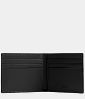 COACH Crocodile-Embossed Slim Leather Billfold Wallet