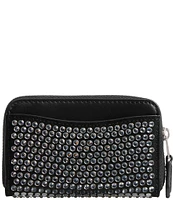 COACH Crystal Essential Small Zip Around Card Case