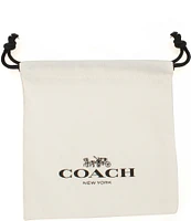 COACH Crystal Signature C Pav Turnlock Bangle Bracelet