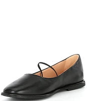 COACH Emilia Leather Square Toe Mary Jane Flats