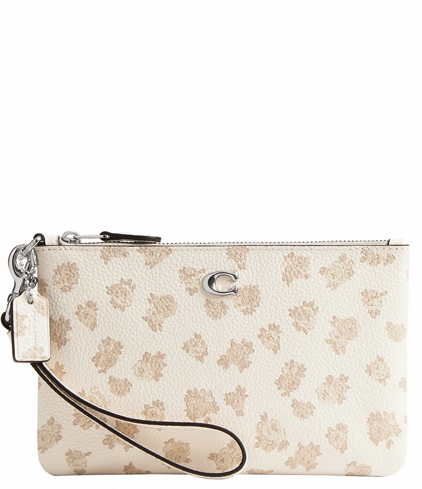 COACH Floral Print Small Wristlet