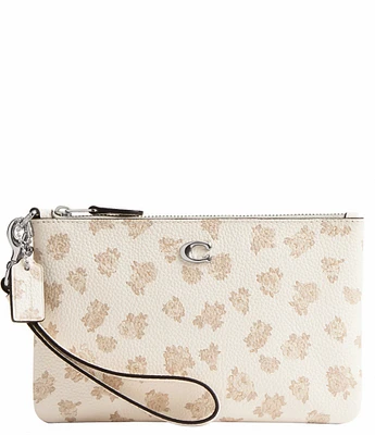 COACH Floral Print Small Wristlet