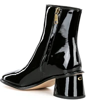 COACH Gigi Patent Leather Booties