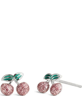 COACH Glitter Cherry Cluster Stud Earrings