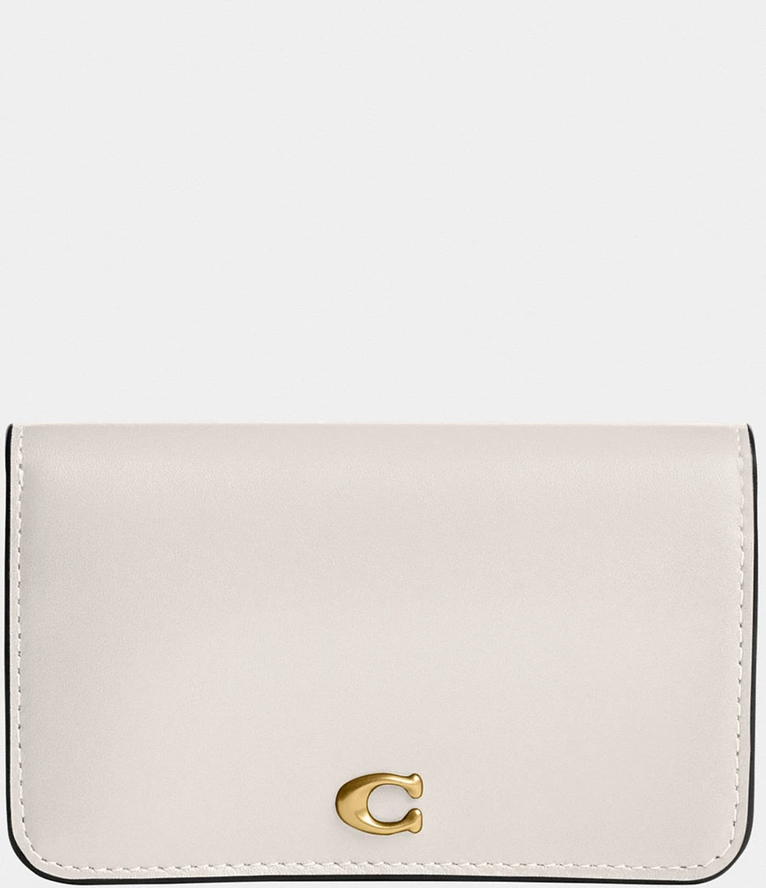 COACH Gold Hardware Essential Slim Card Case