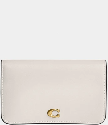 COACH Gold Hardware Essential Slim Card Case