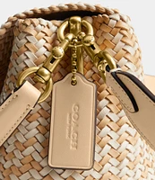 COACH Woven Soft Tabby Gold Hardware Shoulder Bag