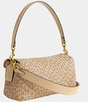 COACH Woven Soft Tabby Gold Hardware Shoulder Bag