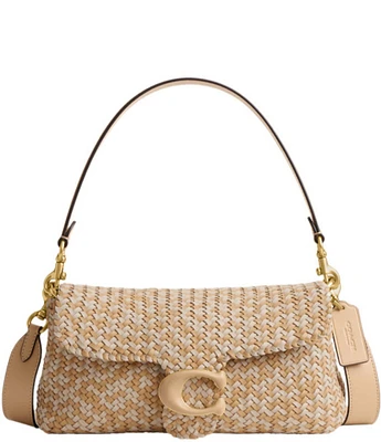 COACH Woven Soft Tabby Gold Hardware Shoulder Bag