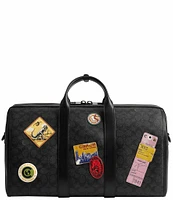 COACH Gotham 45 Signature Canvas Patches Duffle Bag