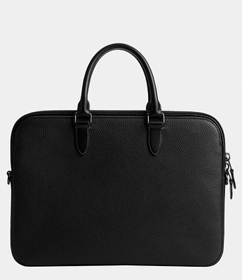 COACH Gotham Pebble Leather Slim Briefcase