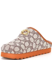 COACH Hadley Signature Jacquard Clogs