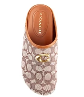 COACH Hadley Signature Jacquard Clogs