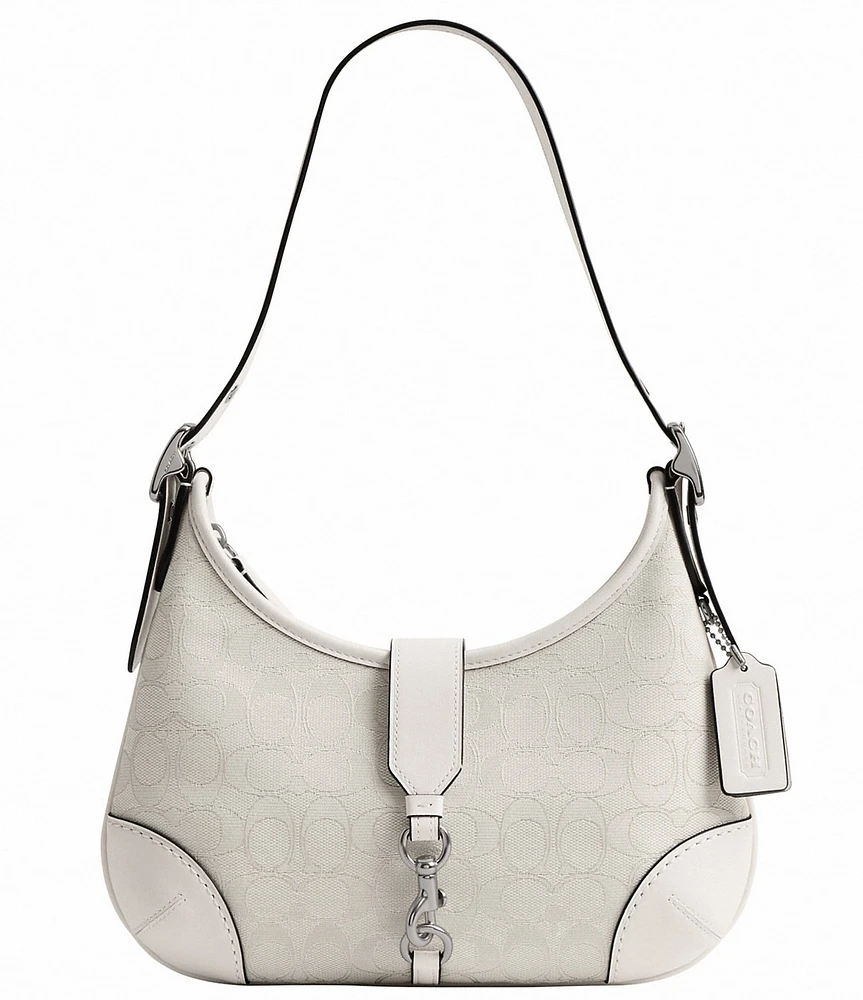 COACH Hampton Hobo Signature Jacquard Shoulder Bag