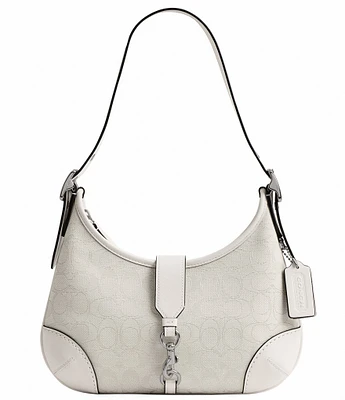 COACH Hampton Hobo Signature Jacquard Shoulder Bag